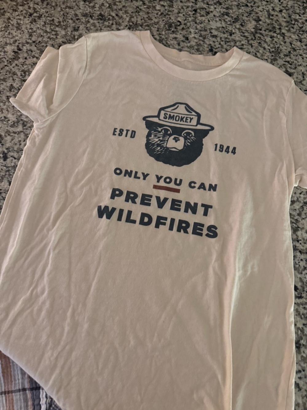Smokey Bear 'Prevent Wildfires' Graphic Tee - Light Yellow